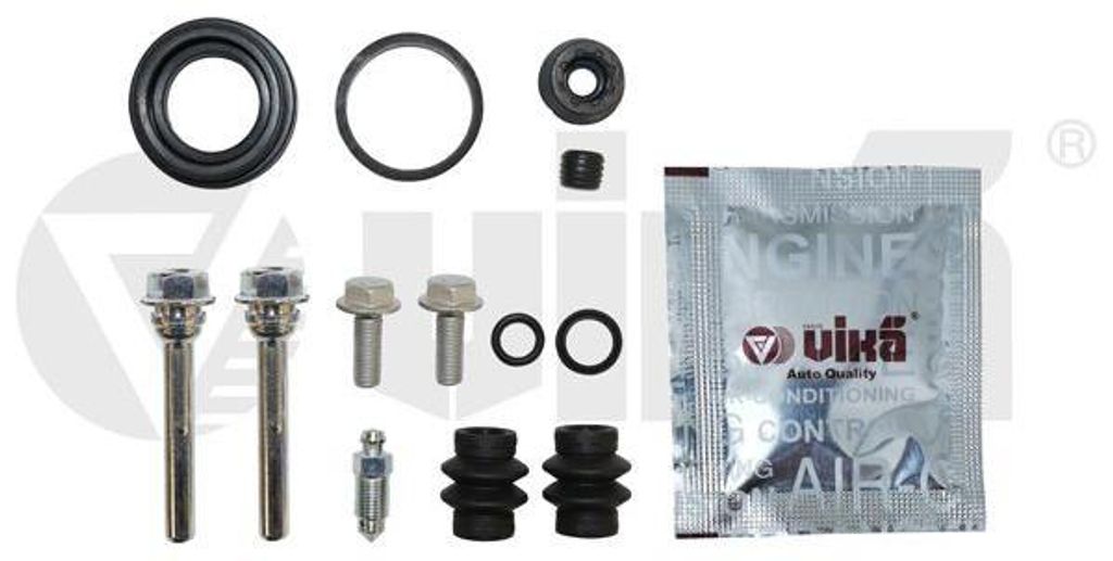 VIKA Dichtungssatz Bremssattel Hinten 66981702301 für VW Golf IV Schrägheck (1J1) GOLF VI (5K1) Golf V Schrägheck (1K1) POLO (9N) TOURAN (1T1, 1T2)