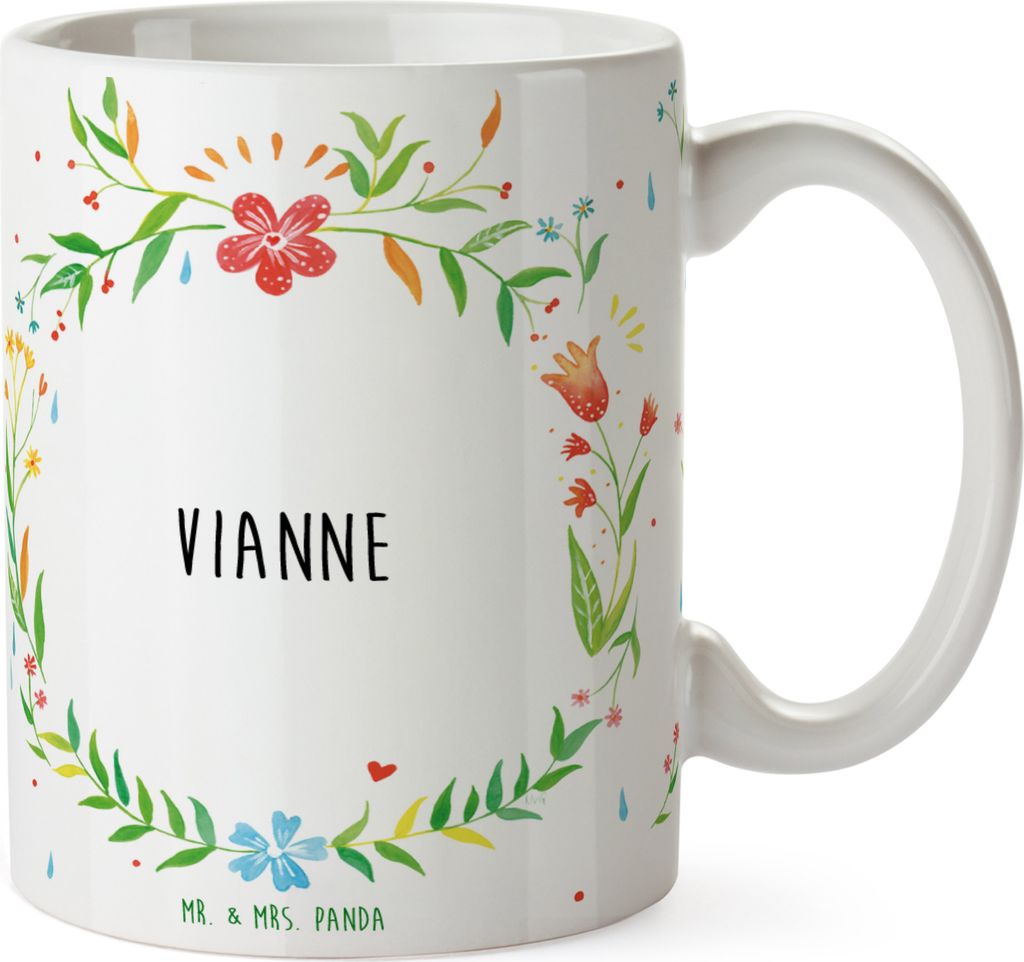 Mr. & Mrs. Panda Becher Vianne - Geschenk, Pott, Kaffeetasse, Tasse, Keramikbecher, Kaffeebecher