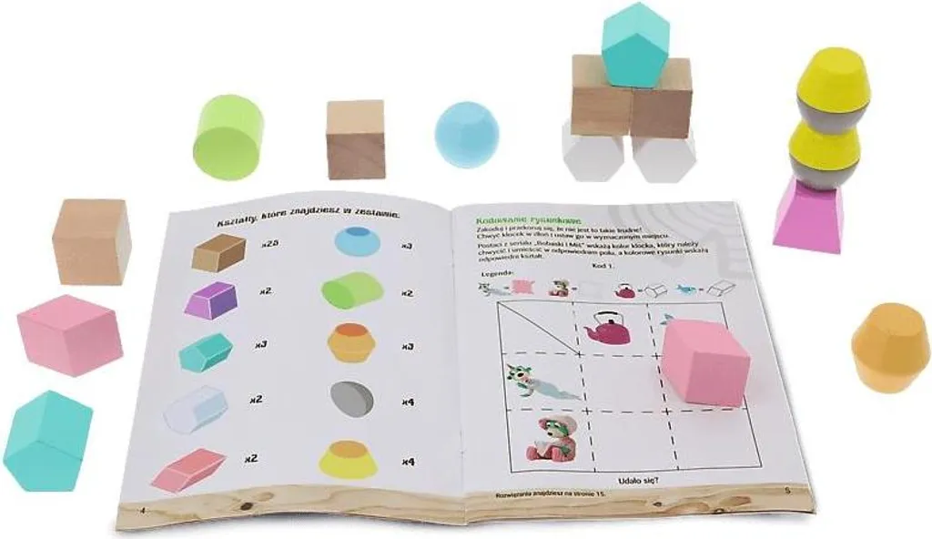Jeu de Construction en Bois O!Blocks TREFL pour Initiation au Codage - 4