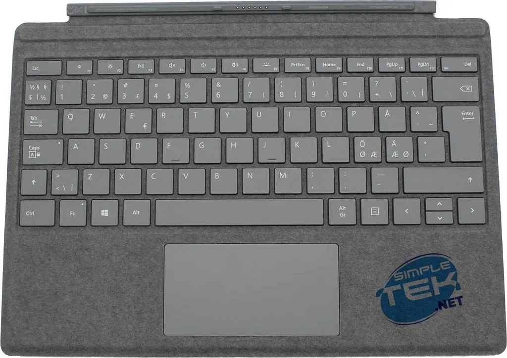 Microsoft Type Cover Originale per Surface Pro 3-7 | Grigio Platinum QWERTY