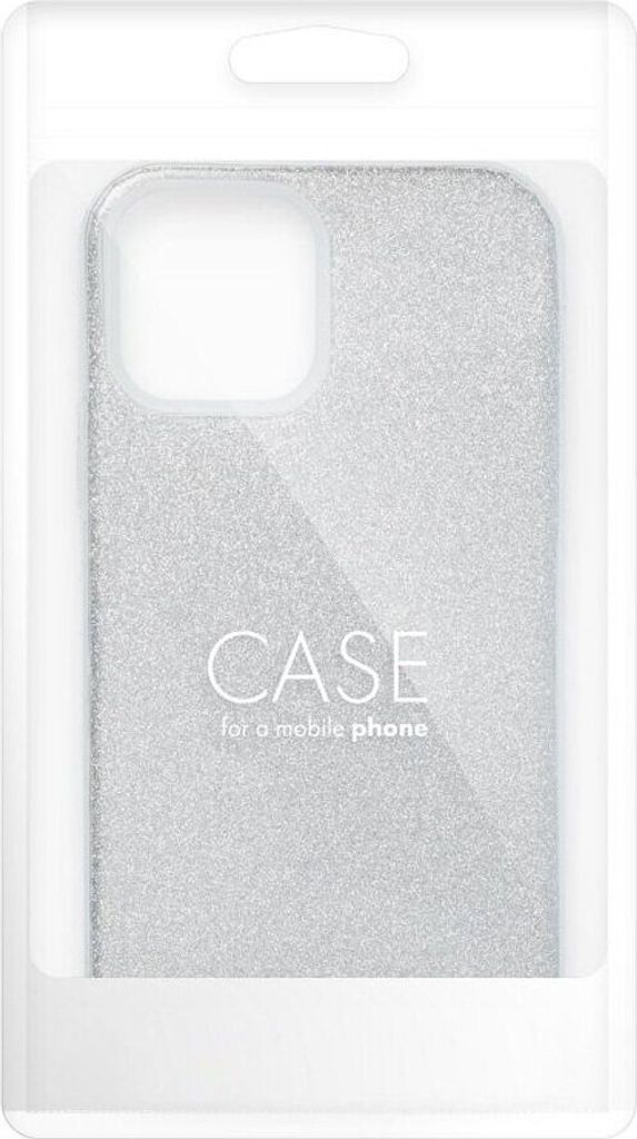 Glitzerhülle Handyhülle Schutzhülle für Smartphone Bumper kompatibel mit iPhone 16e Silber