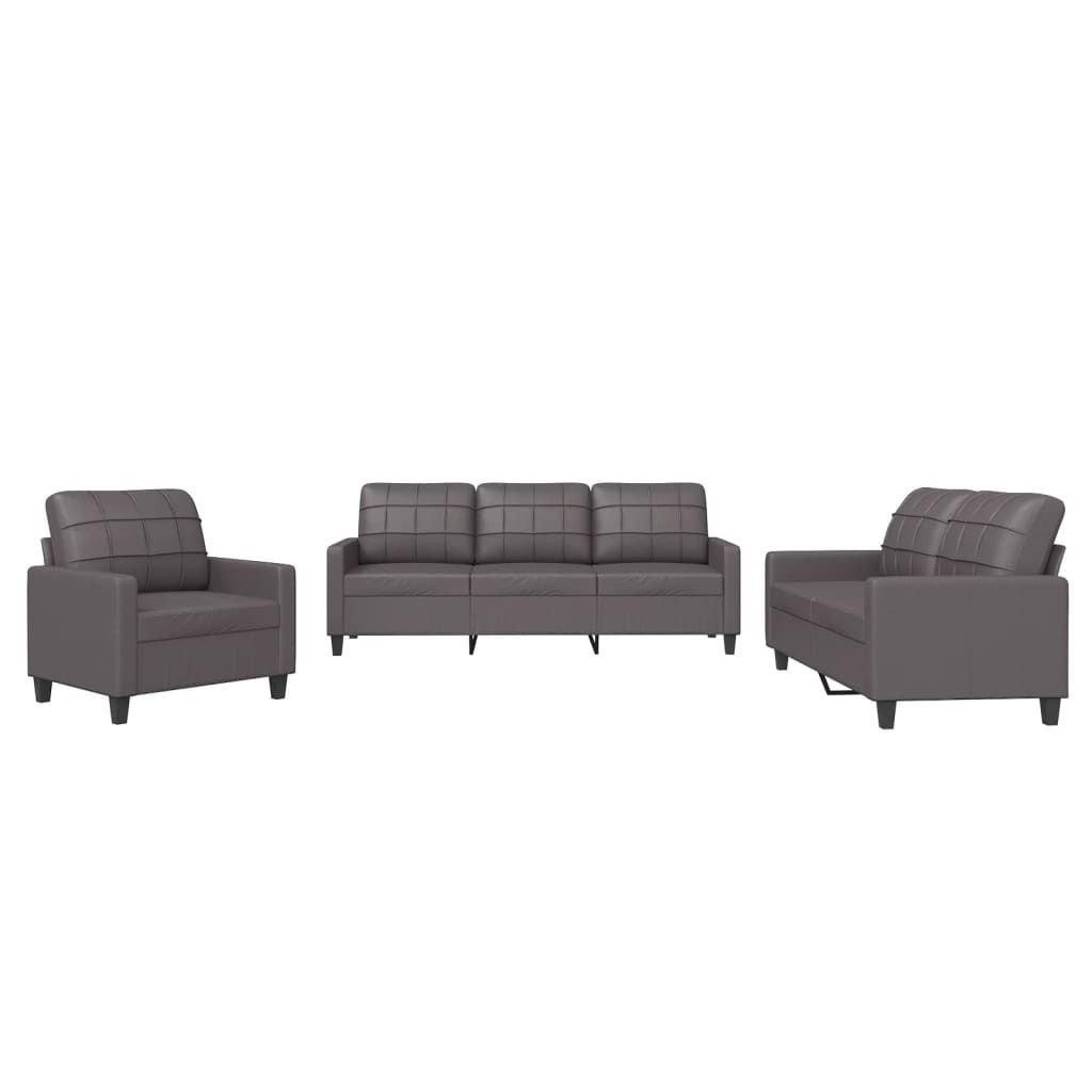 VidaXL 3201340, Grau, Schaum, Kunstleder, Metall, Polywood, Produktbild 