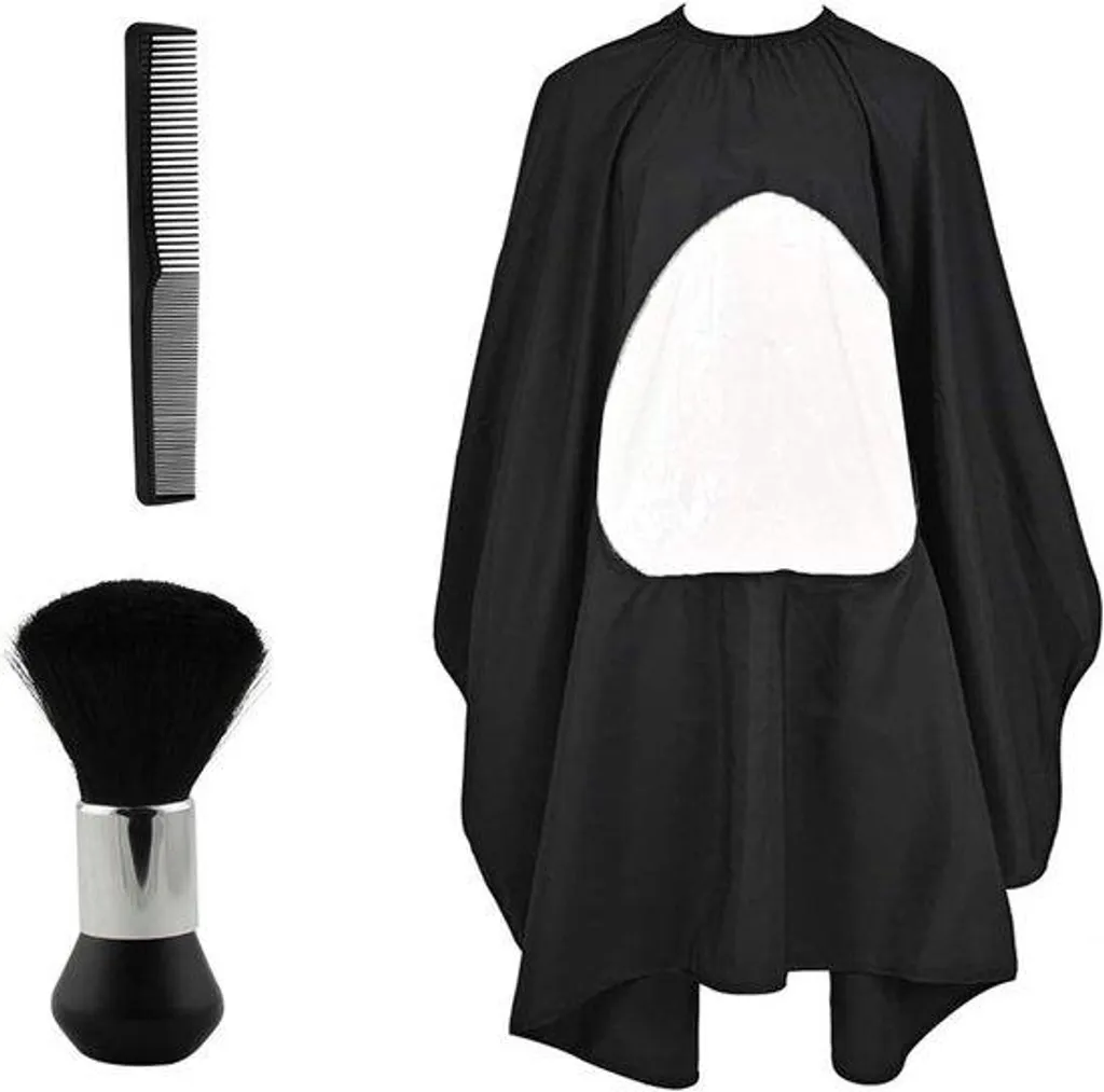 Kit de coiffure complet : bonnet de protection, brosse nuque et peigne fin