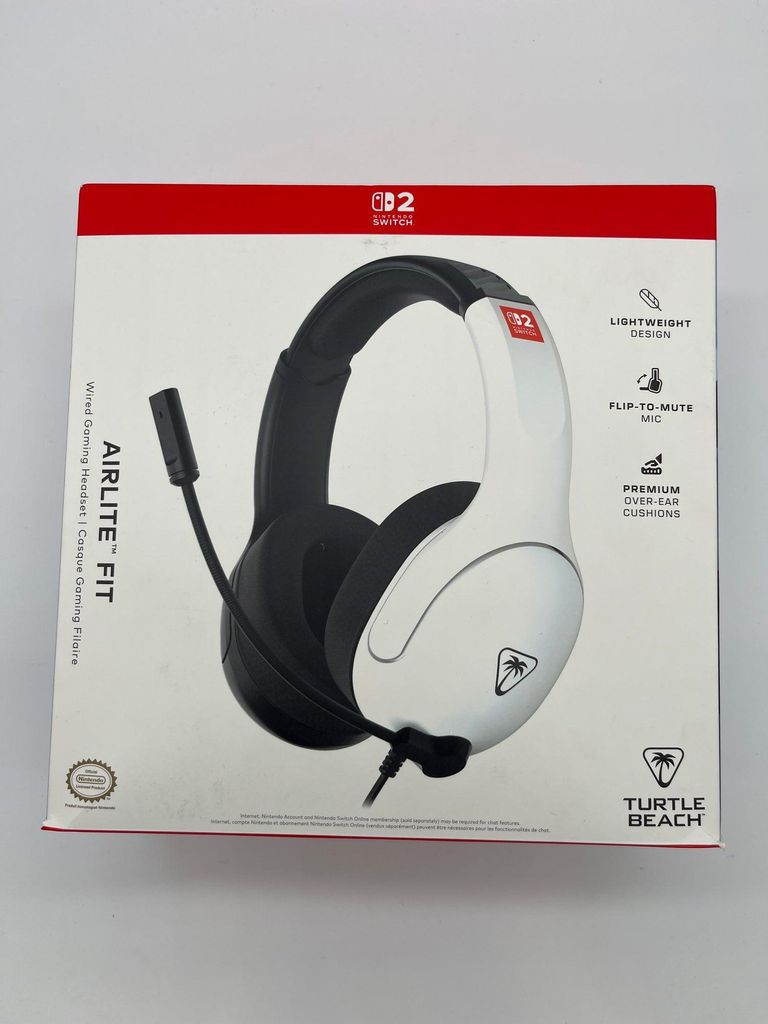 Turtle Beach Airlite Fit Headset NS Black & White (Switch 2)