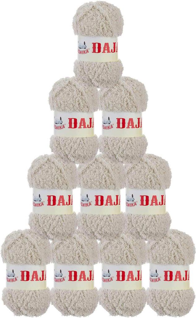 500g Kuschelgarn Daja, Wolle f. Kuscheltiere Plüschtiere Amigurumies u. Kleidung, Farbe:beige