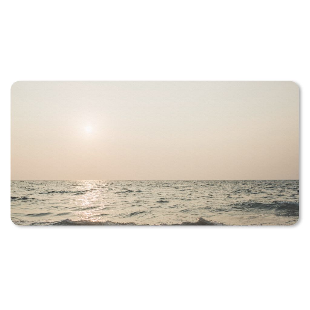 MuchoWow Schreibtischunterlage Sommer - Meer - Sonne 80x40 cm - XXL Mauspad - Gaming Mauspad