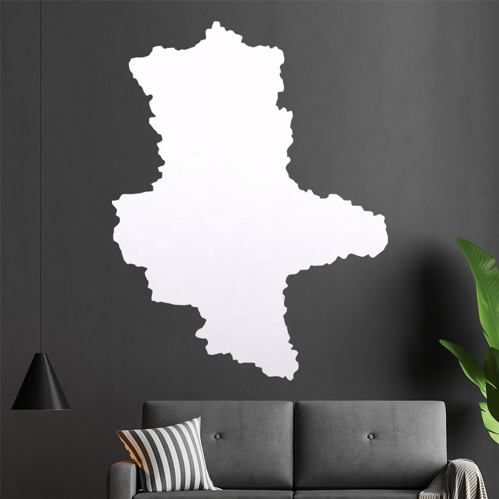 KIWISTAR Bundesland Sachsen-Anhalt - Magdeburg Bauhaus Dessau Wandtattoo in 6 Größen - Wandaufkleber Wall Sticker - Dekoration, Küche, Wohnzimme...