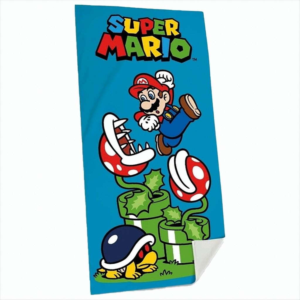 Badetuch (70x140cm, Baumwolle), Super Mario Produktbild 