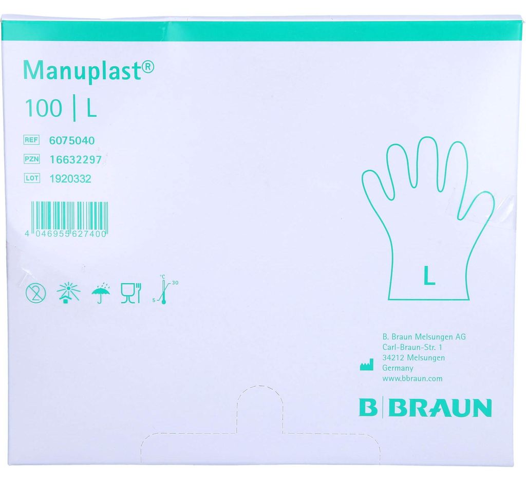 Manuplast jednorázové rukavice PE velikost L 100 ks Obrázek produktu 