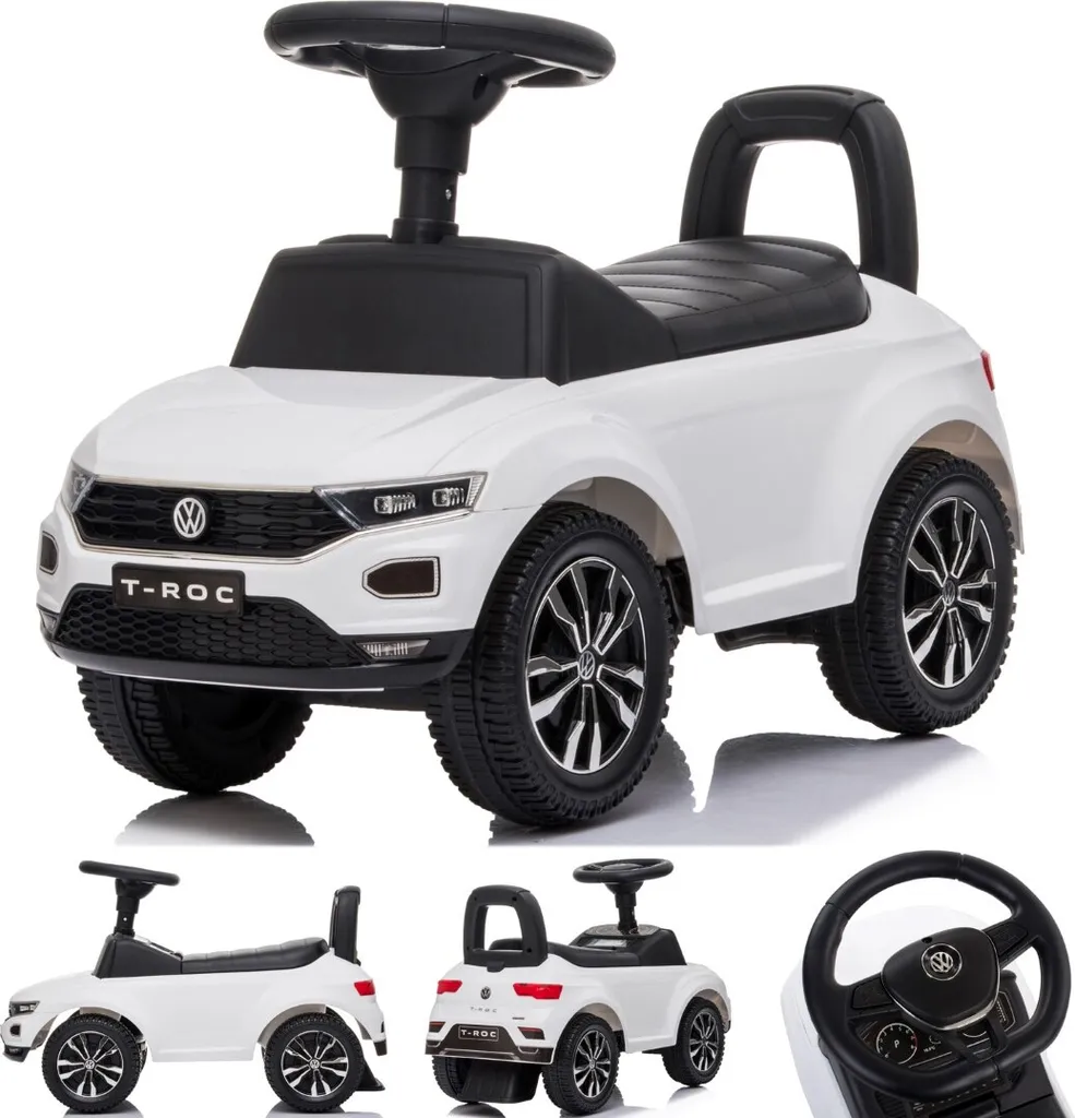 Porteur Volkswagen T-Roc Blanc - Voiture à glisser pour enfant dès 1 an