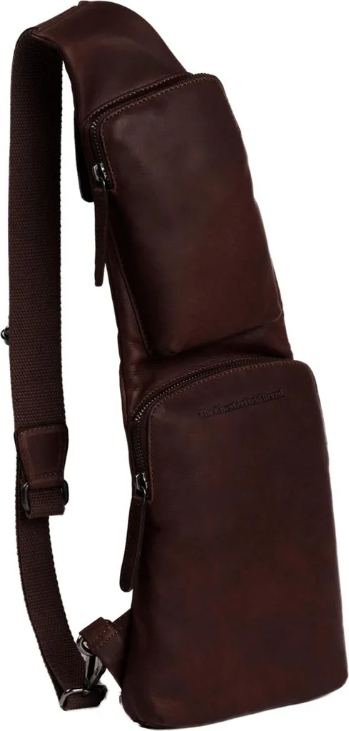 Fini les poches pleines avec le Logan Sling Bag - Sac à épaule cuir brun