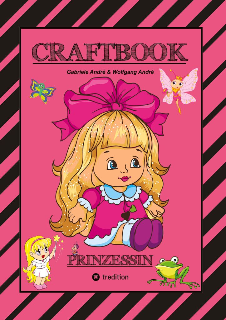 Craftbook - Prinzessin - Kutsche - Einhorn - Pferde - Schloss - Feen - Nixen - Elfen - Rätsel - Malen - Basteln
