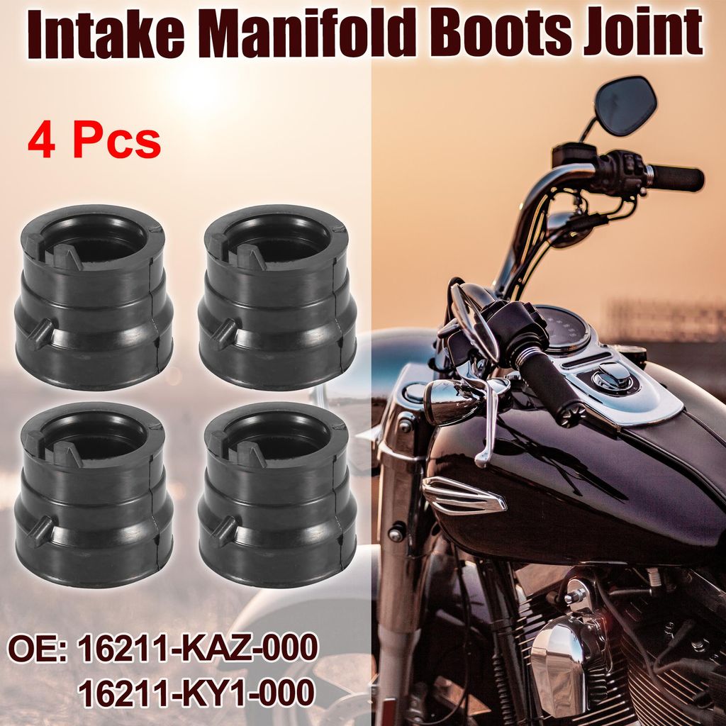 4Stk. Vergaseranlage Ansaugkrümmung Boot Joint Verbindung für Motorrad 16211-KAZ-000