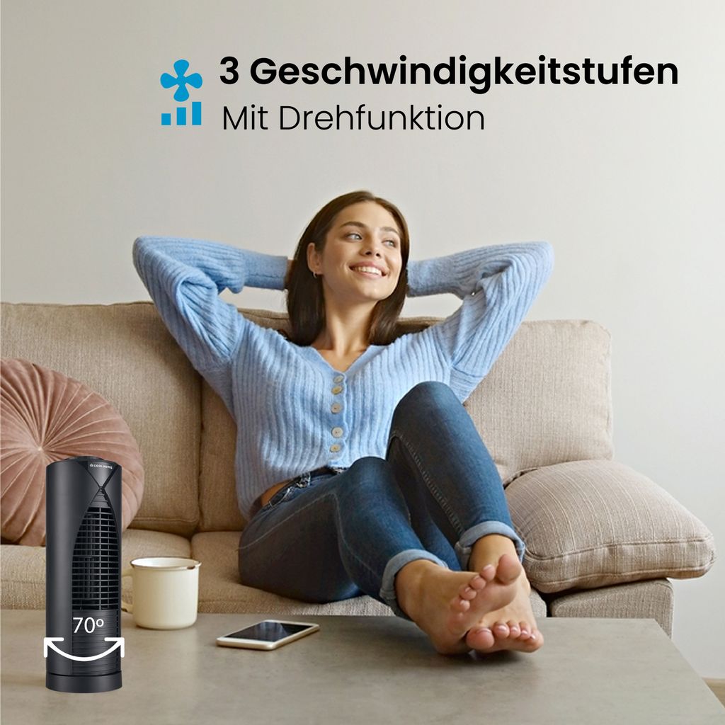 CoolHome Tischventilator - Leiser Ventilator mit Produktbild 4