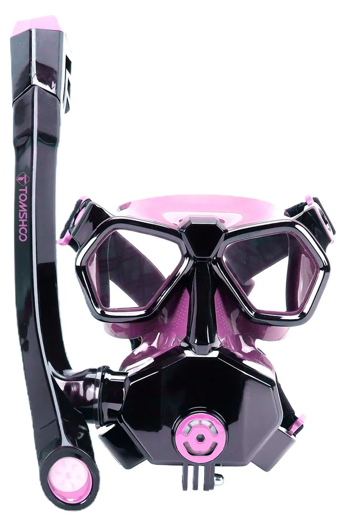 Masque de snorkeling compact en verre trempé et silicone - Modèle Adulte