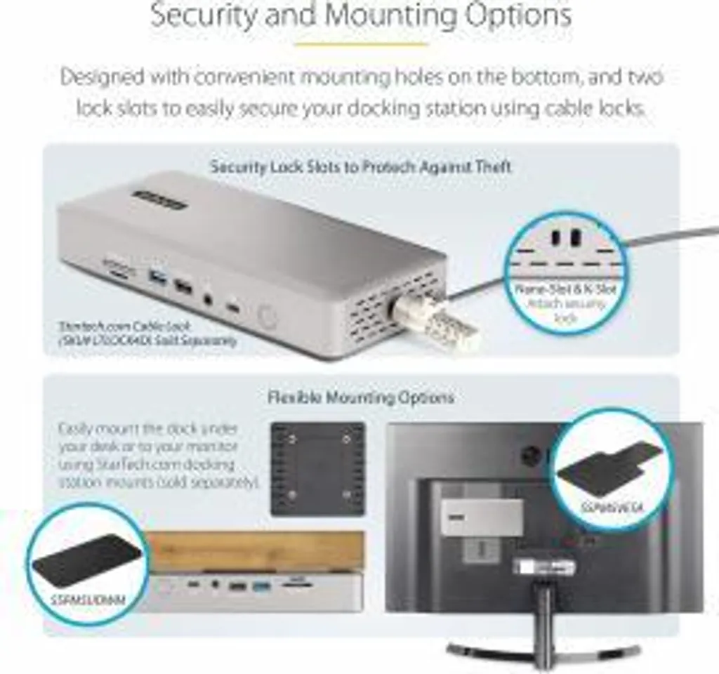 Docking Station Thunderbolt 4 pour 4 Écrans avec Ethernet 2.5 GbE Rapide - 13