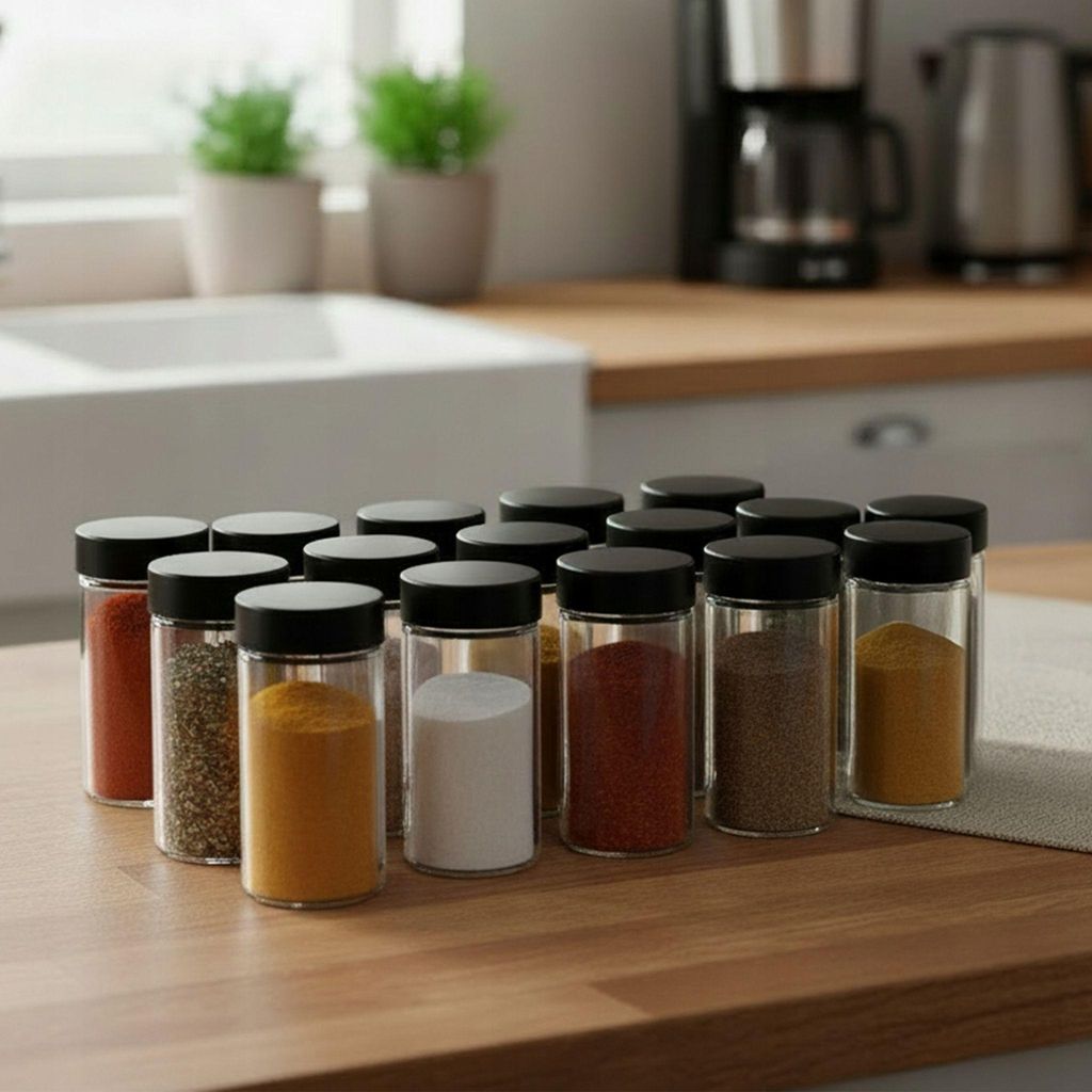 Sada Kořenicových Stánek S Otočným Držákem Na Koření (16 Obrázek produktu 