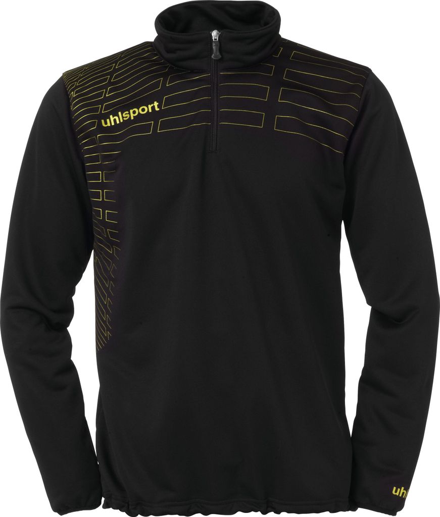 Uhlsport Match 1/4 Zip Top - schwarz/grün- Größe: S, 100208904