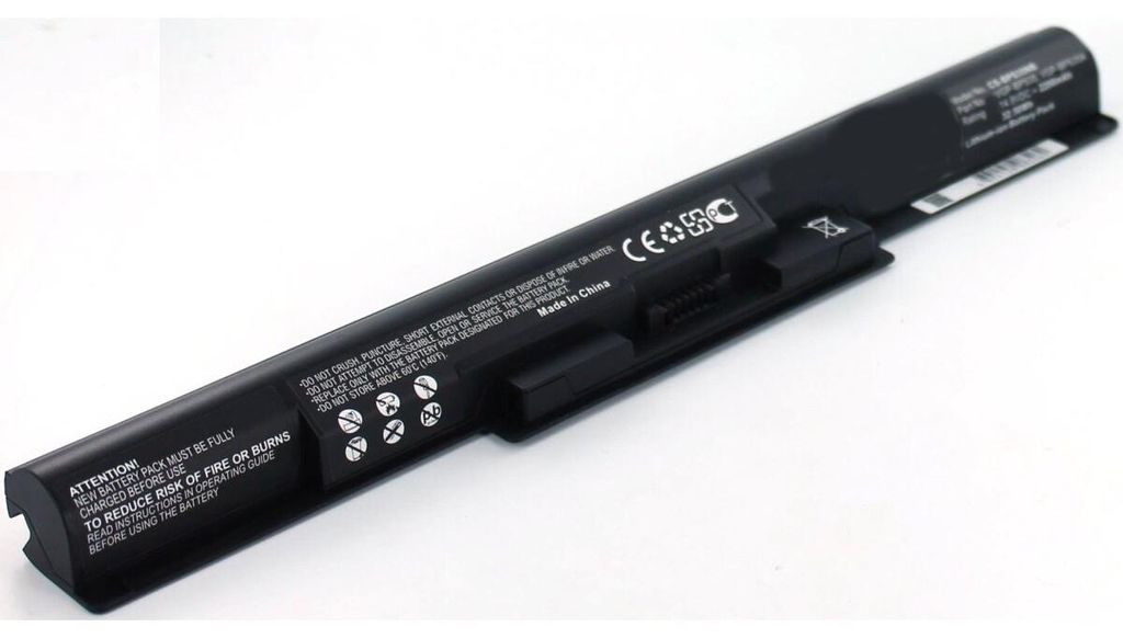 Akku für Sony SVF1532C5E4 Li-Ion 14,8 Volt 2200 mAh schwarz