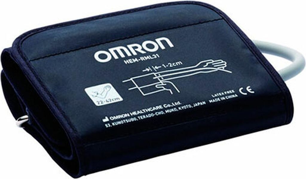 OMRON Manschette Oberarm Blutdruckmessgeräte X2 Basic Einfach Anzulegen Armumfang 22 42 cm