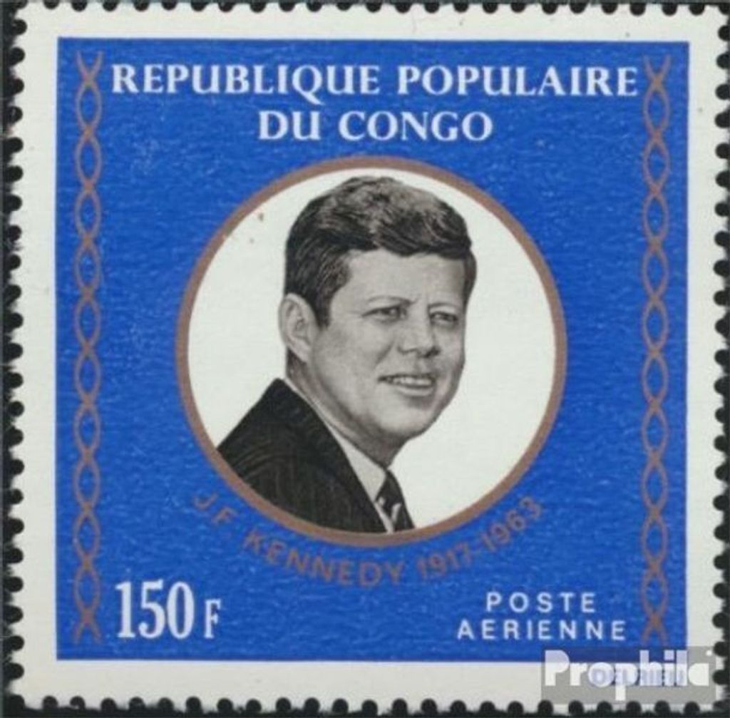 Briefmarken Kongo (Brazzaville) 1973 Mi 409 (kompl.Ausg.) postfrisch John F. Kennedy