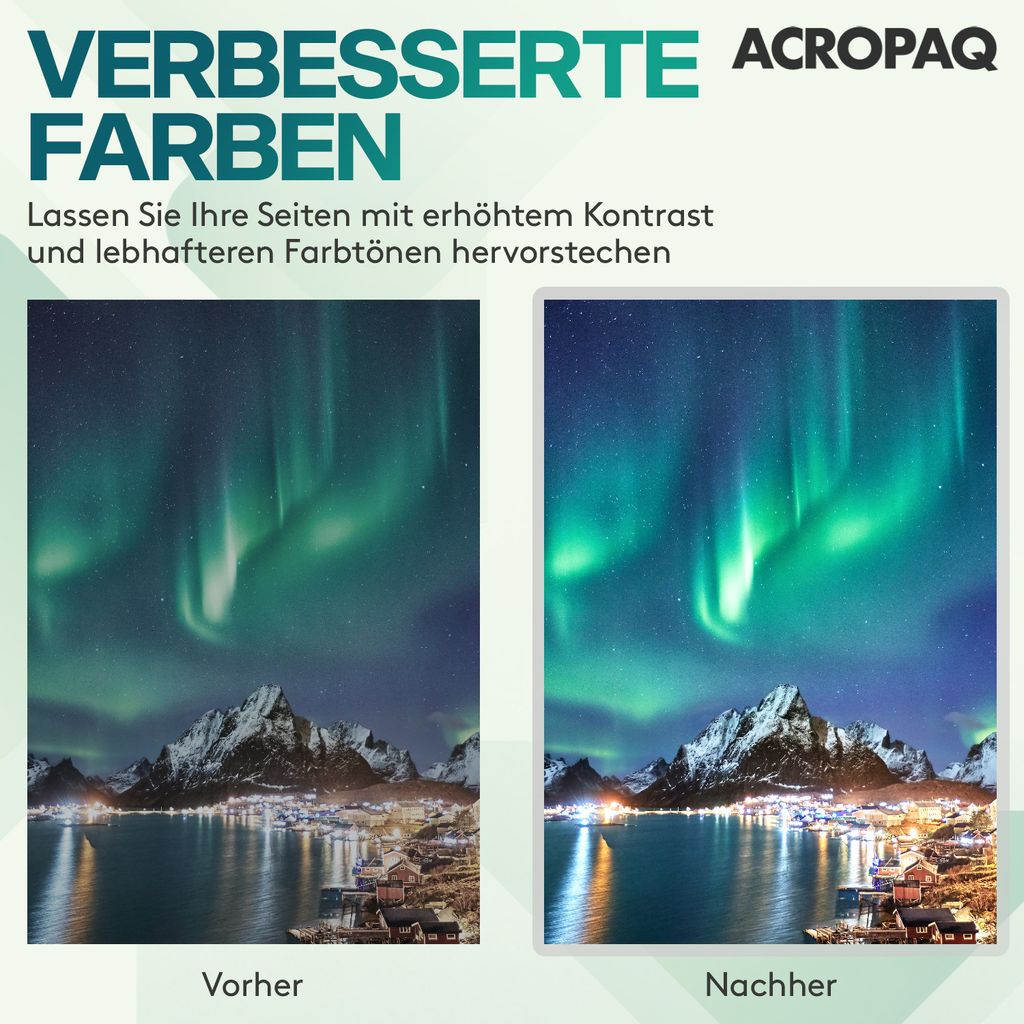 ACROPAQ Laminierfolien A4 - 100 mic, 100 Stück, Glaenzend, Produktbild 3