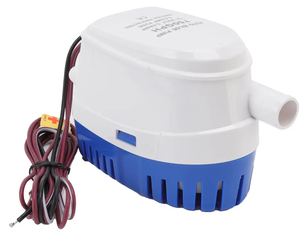 Pompe de cale 12V automatique anti-blocage pour vider l'eau stagnante