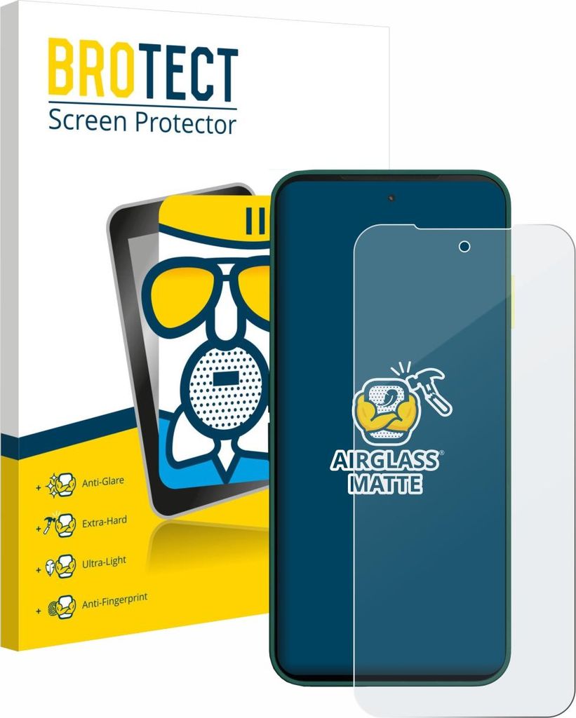 BROTECT Entspiegelungs Schutzglas für Fairphone 6 Schutzfolie Panzer Folie Glas Display Schutz matt