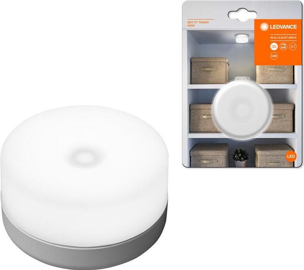 LEDVANCE DOT-it TOUCH High White, ściemnialna oprawa LED Zdjęcie produktu 