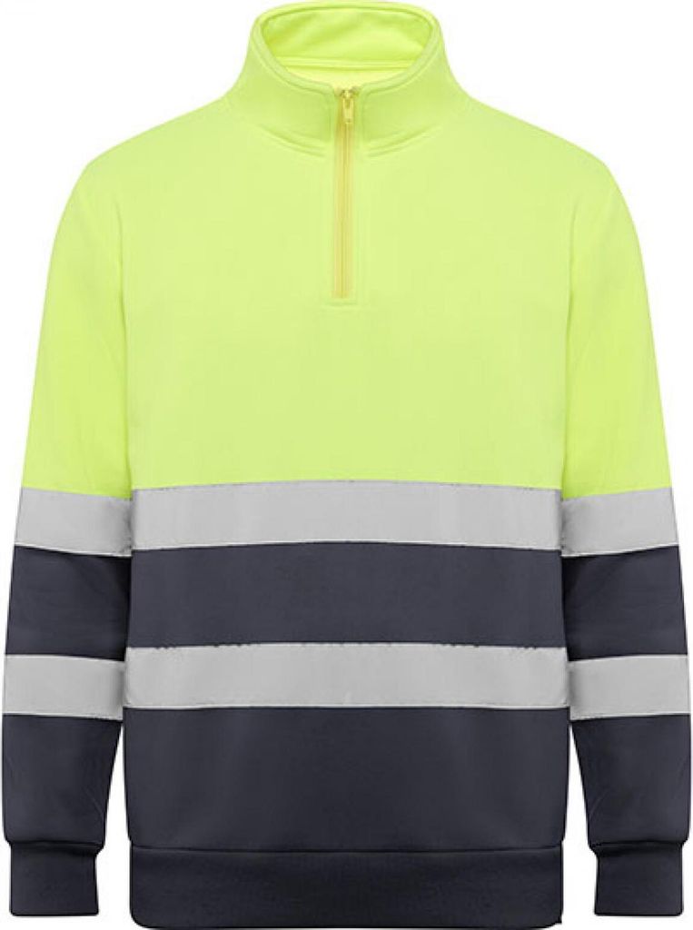 Roly Workwear HV9314 | Sweatshirt Spica S bis 4XL - Farbe: Lead 23/Fluor Yellow 221 - Größe: M
