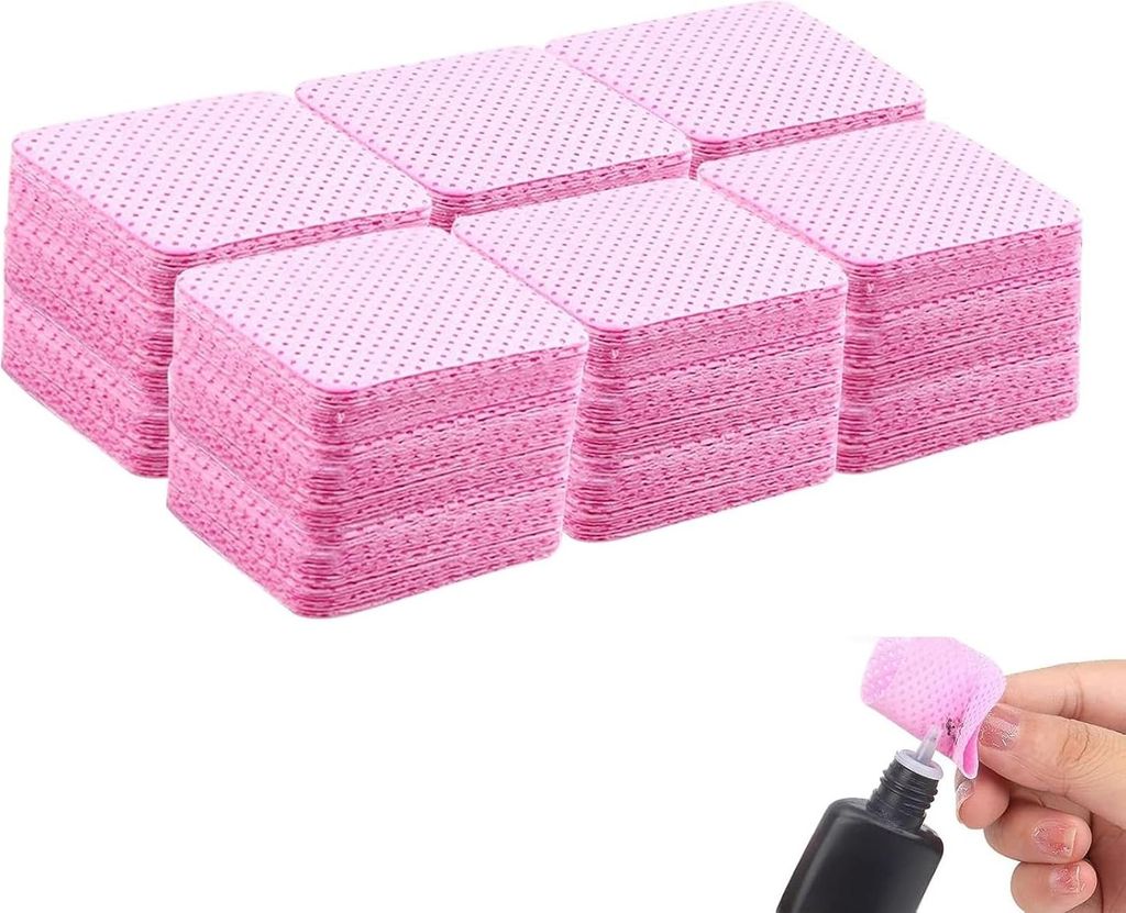 Zelettenrolle für Nägel, Nagellackenferner Pads Zelletten Fusselfrei, Lint Free Nail Wipes Wattepads für Cleaner Gelnägel Reinigungspads (800 S...