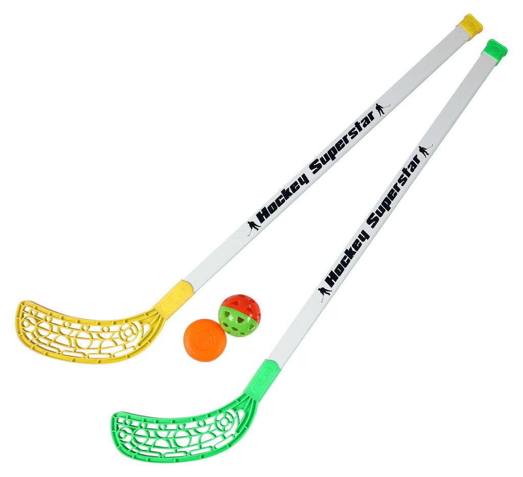 Kijki do gry w floorball z piłką i krążkiem, długość 80 cm Zdjęcie produktu 