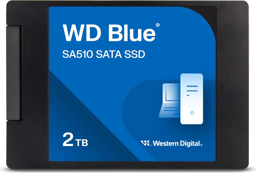 HDSSD 2.5" 2 TB WD Blue™ SA510 PC 3D SSD 7mm Produktbild 