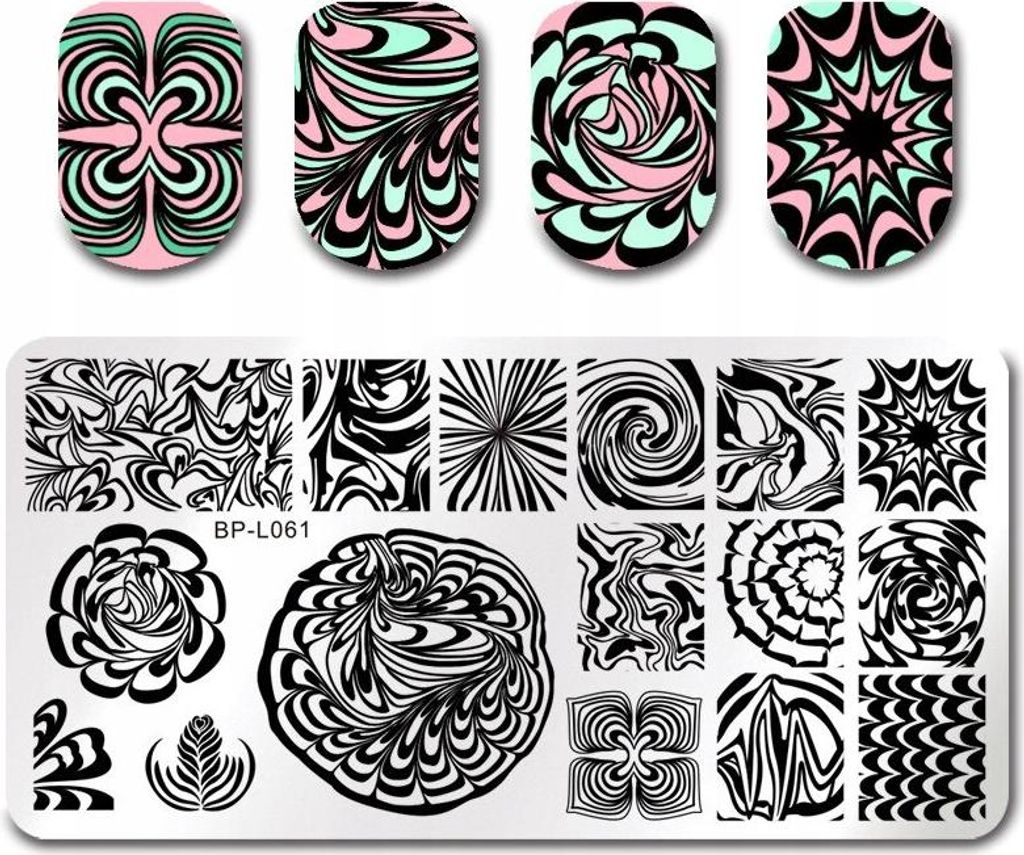 Born Pretty Nail Art Stempelplatte - L061