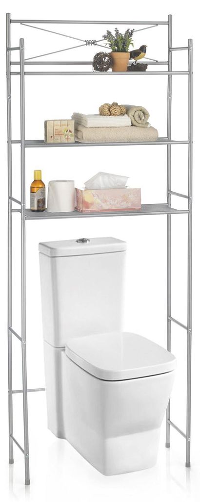 Toilettenregal MARSA mit drei Ablageflächen – Vielseitiges Produktbild 