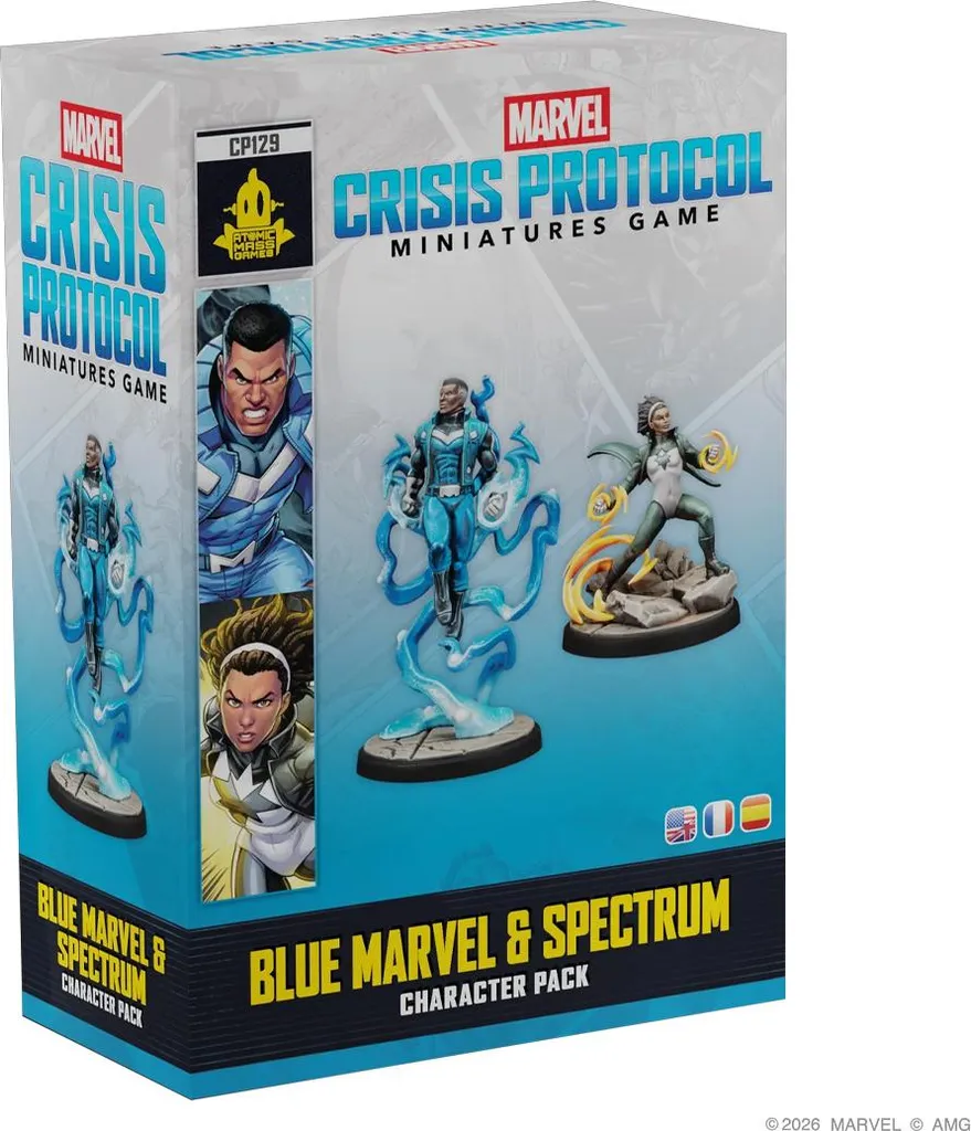 Marvel Crisis Protocol Pack Blue Marvel & Spectrum - Figurines Multilingues FR