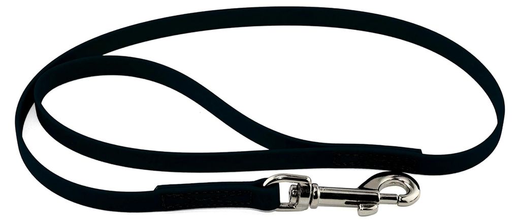 Führleine aus BioThane, 16 mm breit, 1,25 m lang, Dunkelgrün, mit Handschlaufe