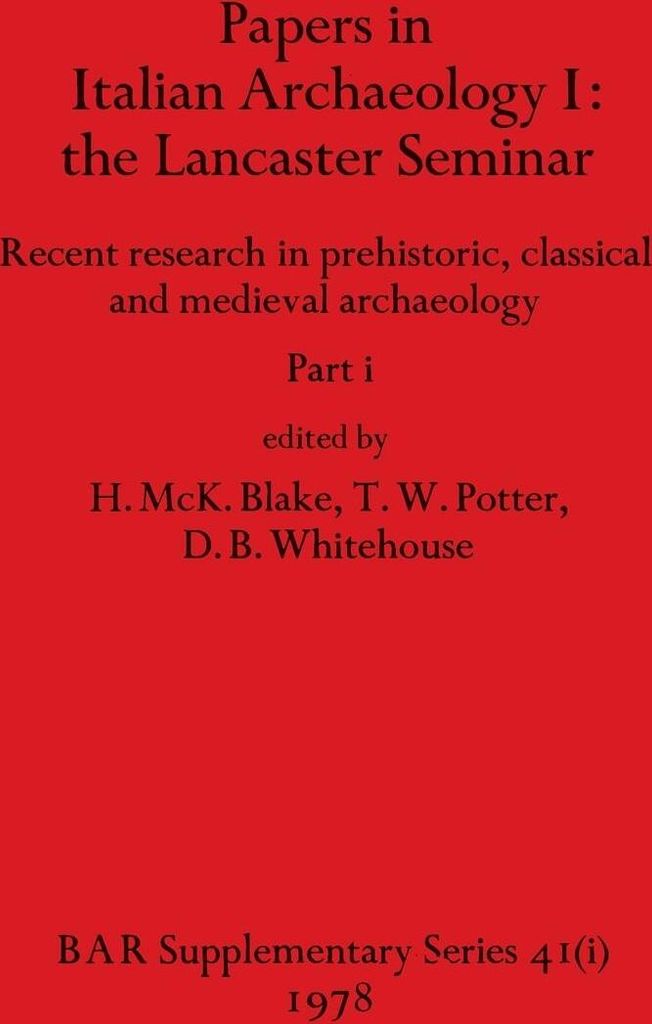 Papers in Italian Archaeology I