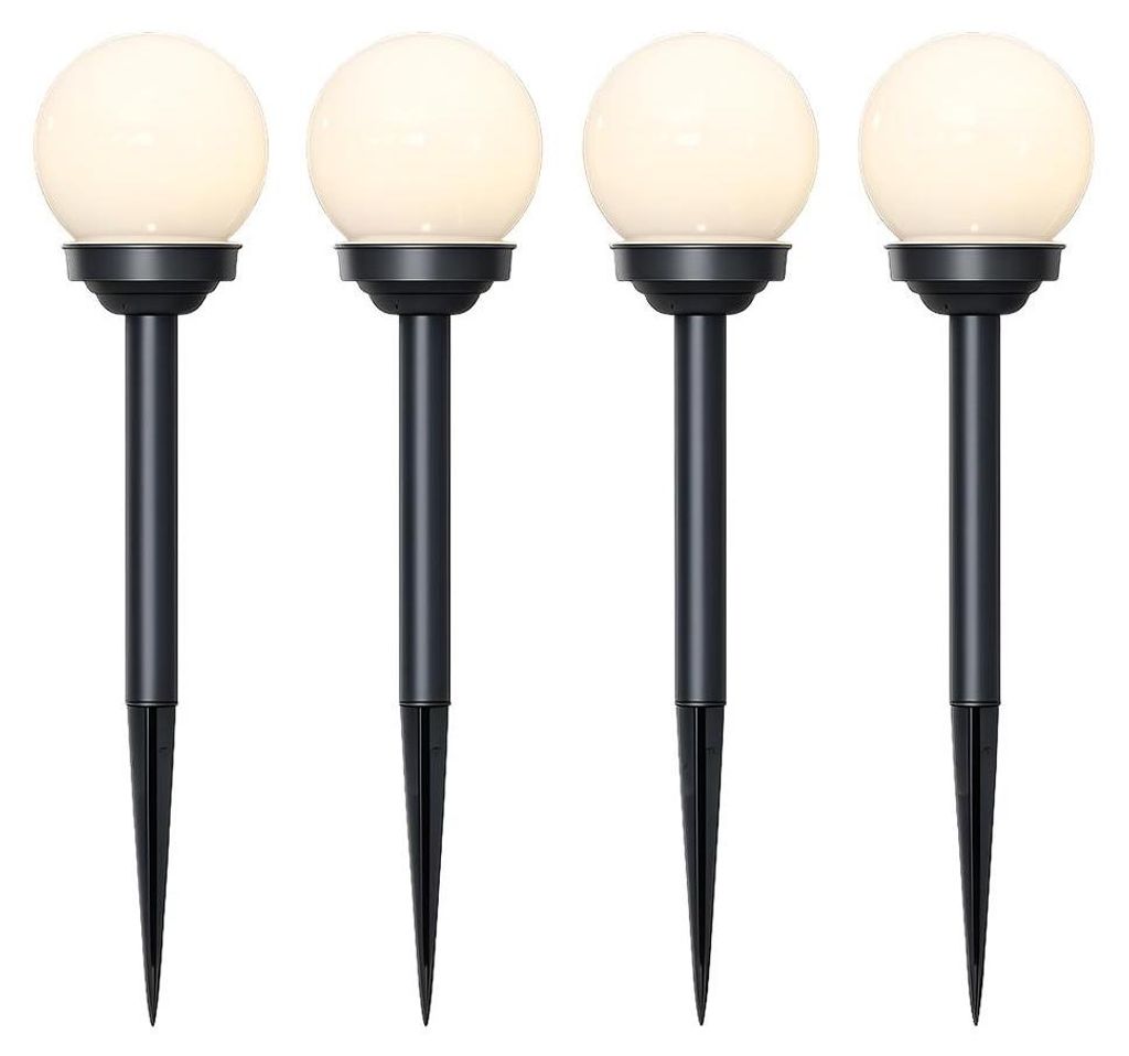 LED zonne-energie straatlamp 'Globus' - warmwitte LED - H: Productafbeelding 
