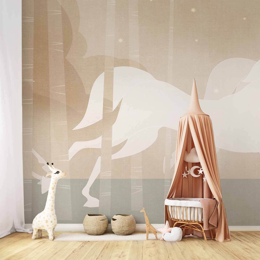 Vlies Fototapete - Rushing Steeds 450x315 cm Für Kinder e-A-10140-a-a