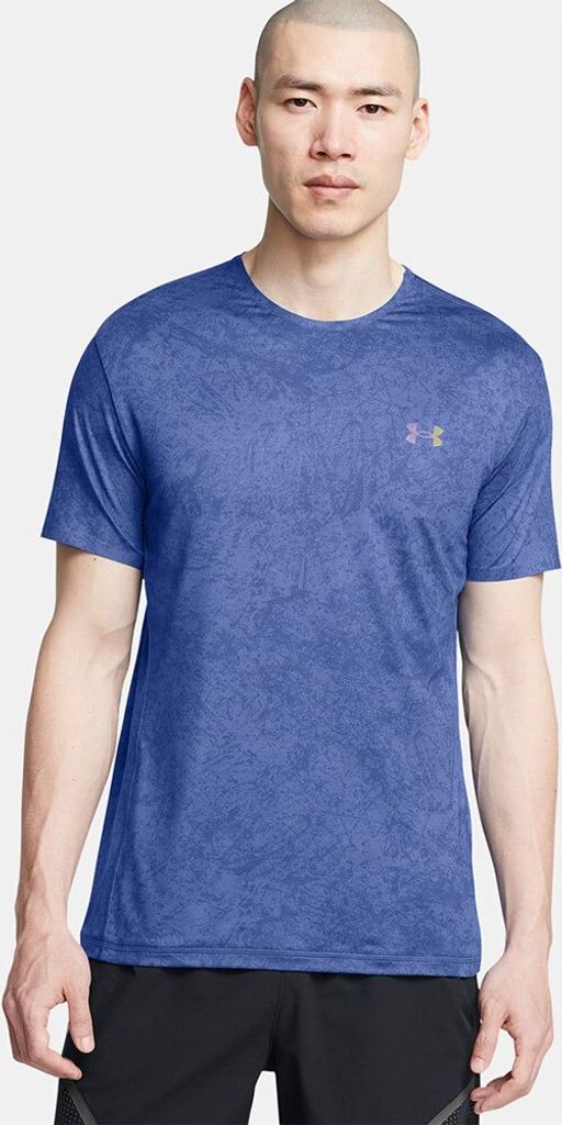 Under Armour Vanish Elite Vent Printed Kurzarm-t-shirt Blau M Mann Blau M