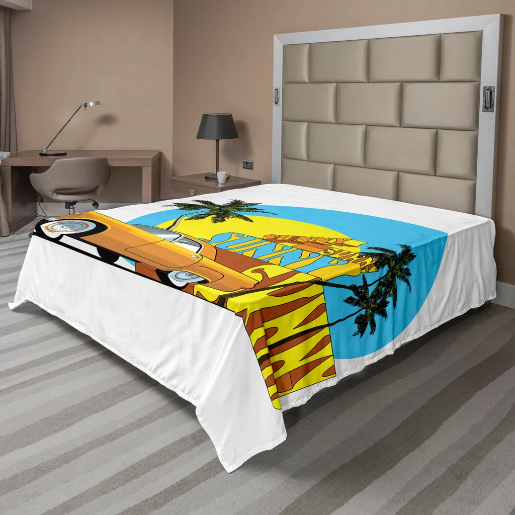 Lenzuolo Matrimoniale Miami Vintage 275x260 cm - Morbida Microfibra