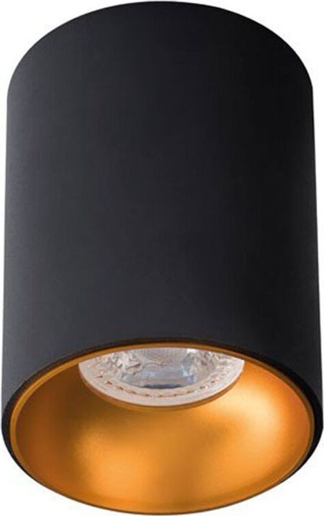 Kanlux RITI 27571 Anbauleuchte GU10 schwarz, gold Produktbild 