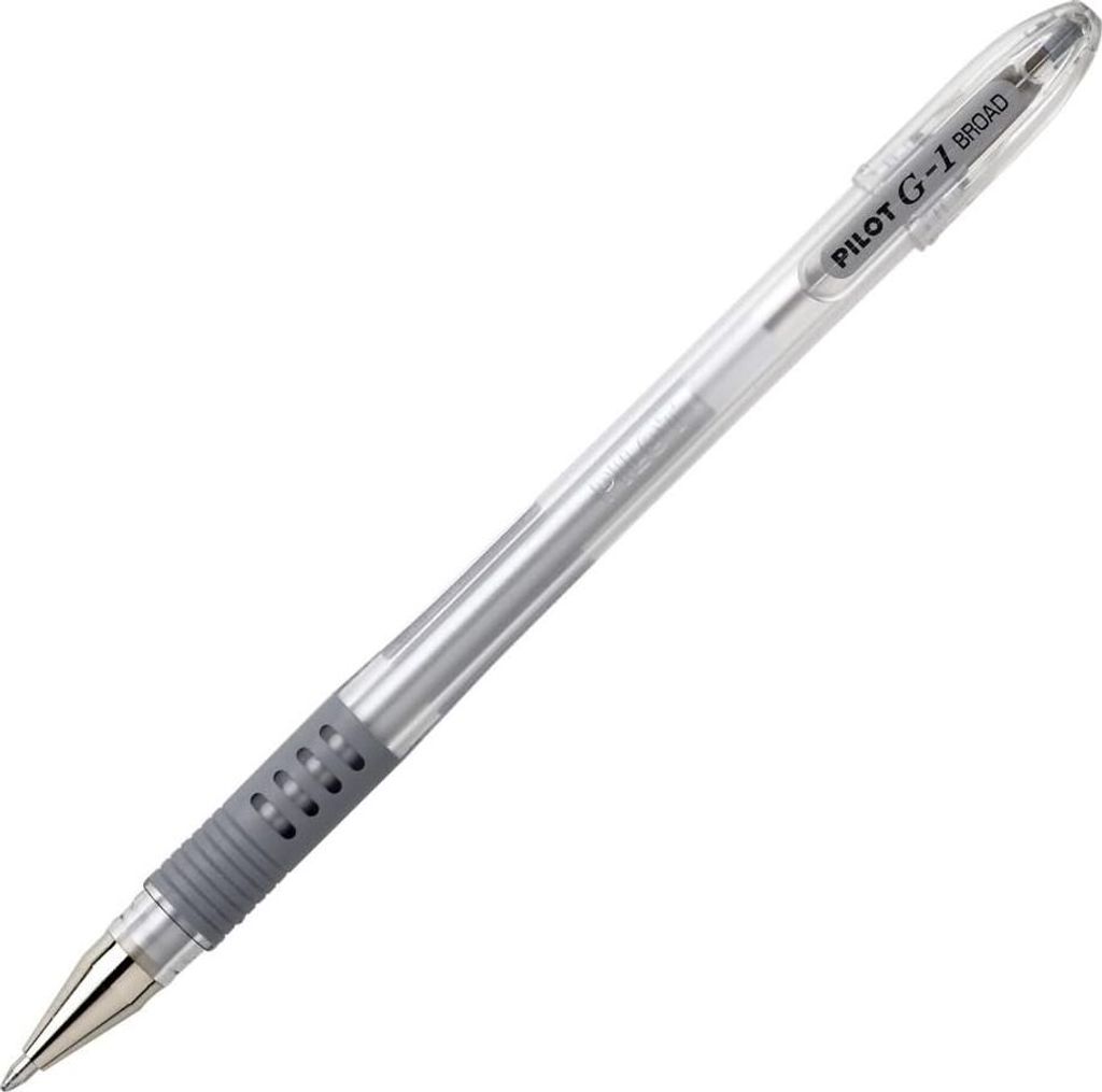 PILOT Gelschreiber G1 10 Grip Strichfarbe: silber