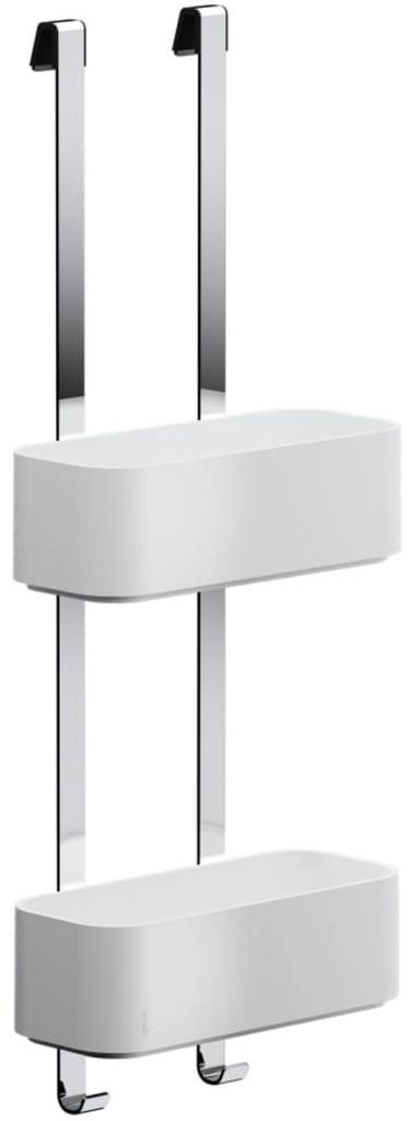 Geesa Frame Wandndes Duschregal 24 9x13 3x65cm weiß/chrom