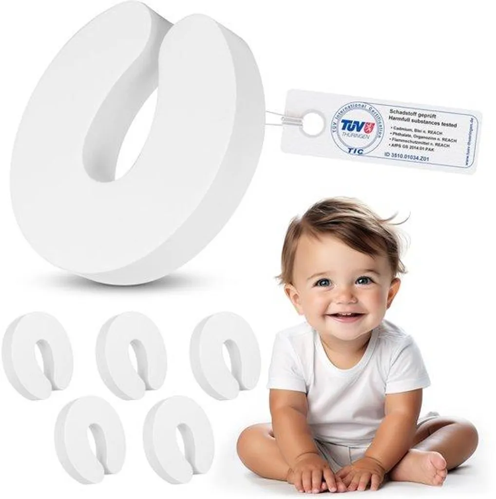 Kit de sécurité porte enfant mousse EVA blanche 5 pièces protection doigt