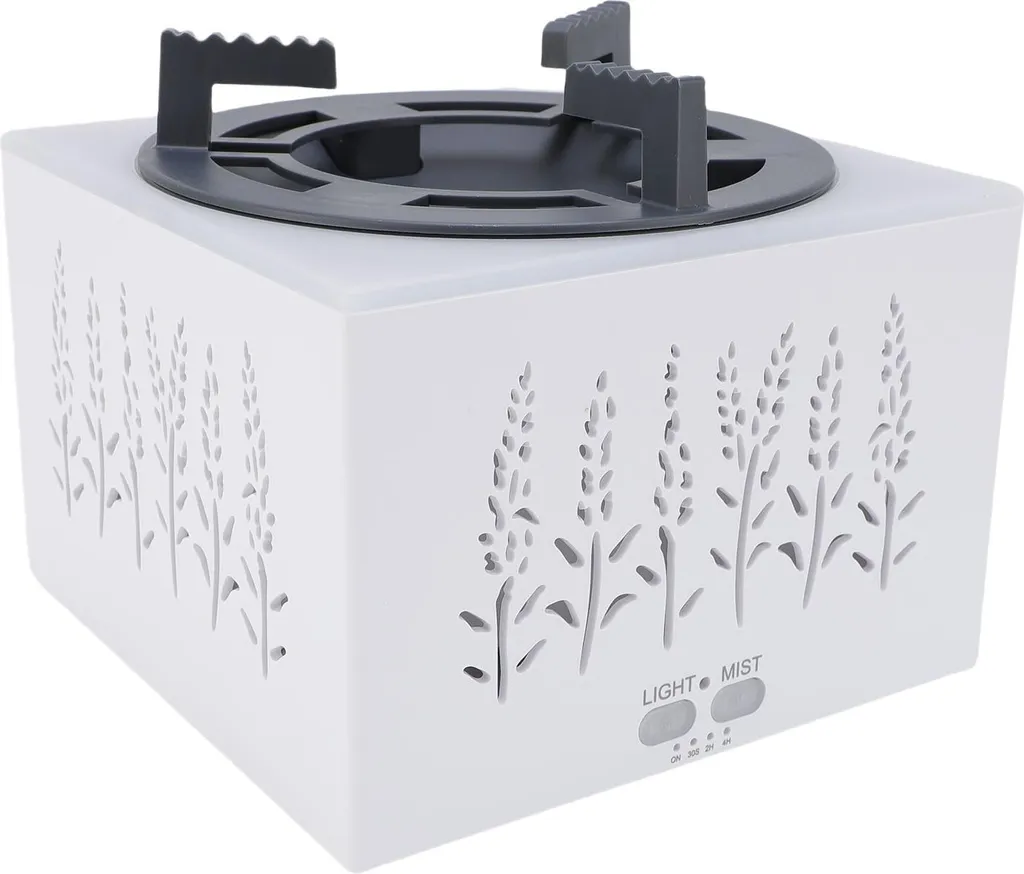 Diffuseur brume avec lumière d'ambiance colorée et effet flamme LED