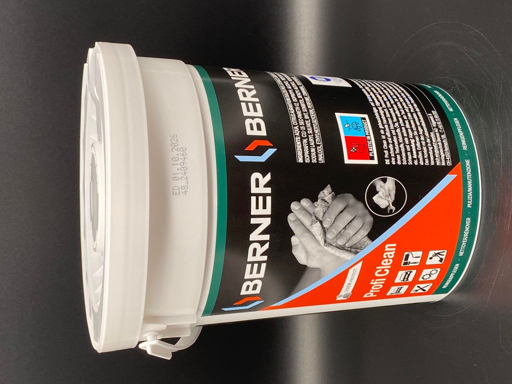 Berner Profi Clean Reinigungstücher 72 Stk Eimer Handreinigungstücher