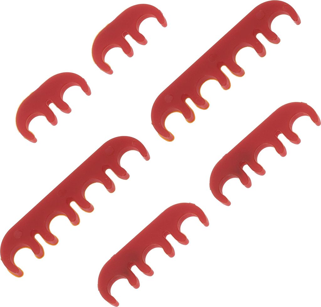 Motor Zündkerzen Trenner, Innen 7mm 8mm Zündkabel Trenner Halter für Chevrolet für Ford Kunststoff Rot, 6 Stück