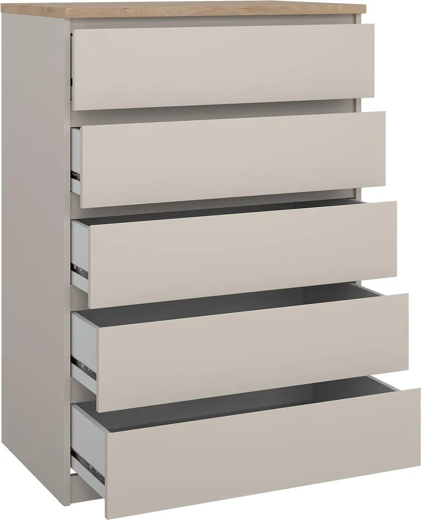 Commode de chambre Ansel beige, idéal pour optimiser les petits espaces - 10